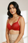 Zivame Padded Wired 3/4Th Coverage T-Shirt Bra - Sundried Tomato — thumbnail 5